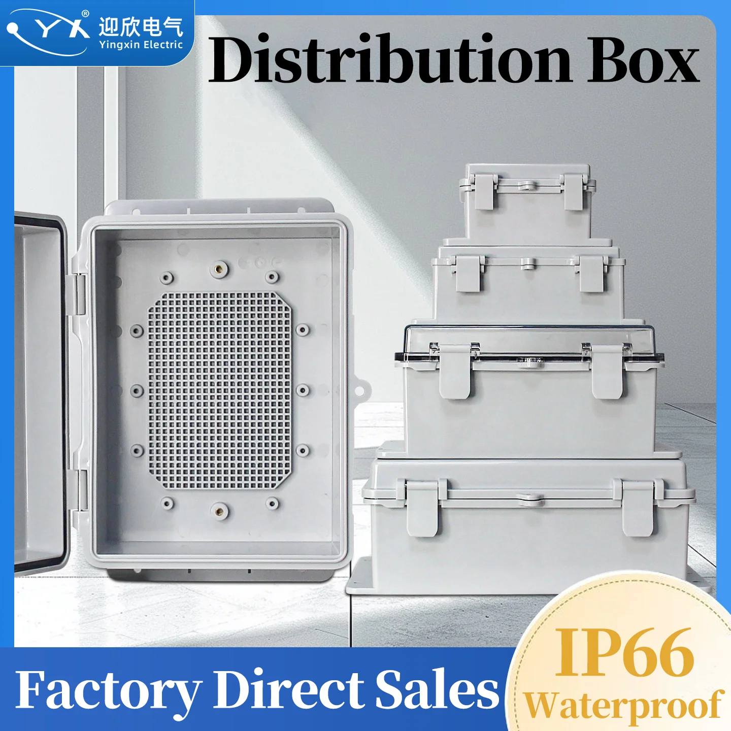 

Электрический пластиковый корпус IP66, распределительная коробка из АБС-пластика, наружная водонепроницаемая распределительная коробка для проекта электроинструмента
