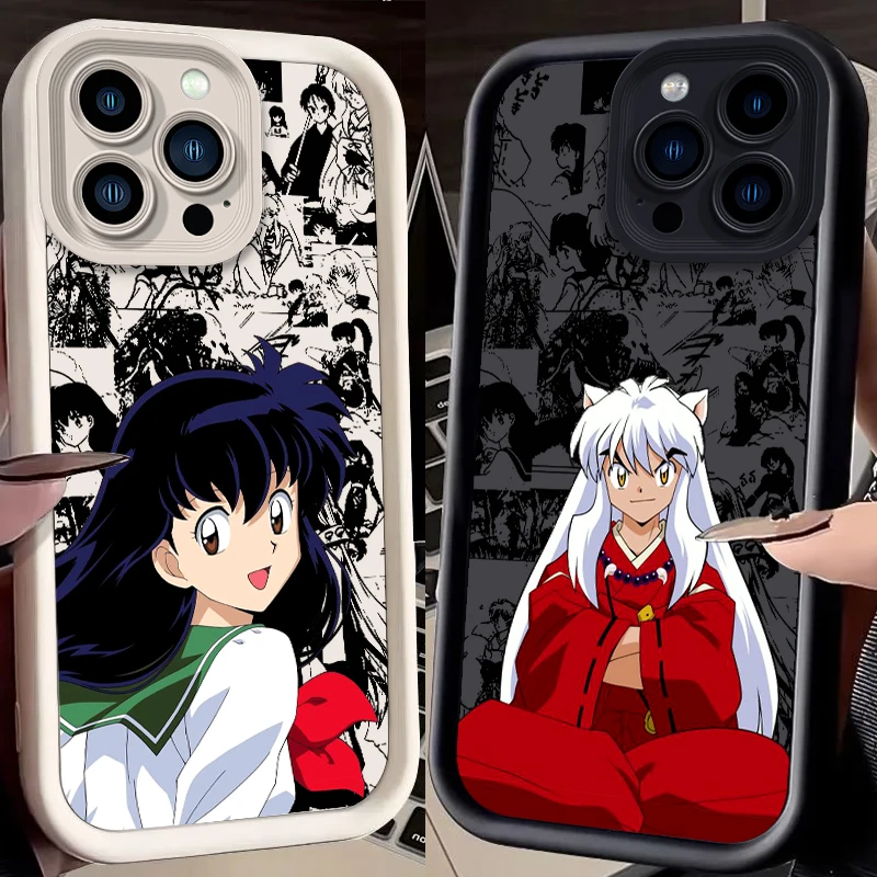 Anime Inuyasha Art Popular Eye Ladder For Apple iPhone 15 14 13 12 11 XS XR X Pro Max Plus Funda Phone Case