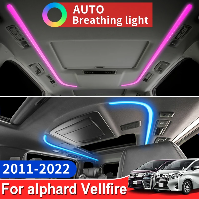 Ambience Light Roof Constant Light Module For Toyota Alphard Vellfire 30 Series 2015-2022 Automatic Color Changing Accessories