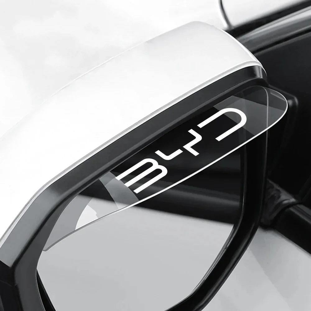 2Pcs Anti-Scratch Car Rearview Mirror Rain Brow Set for BYD Dolphin Yuan Plus Seal U Frigate 07 Auto Accessories