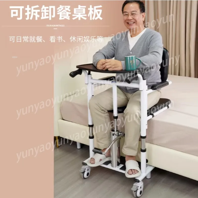 Elderly Care Artifact Paralysis Multifunctional Shift Chair Hydraulic Lift Bed Patient Transfer