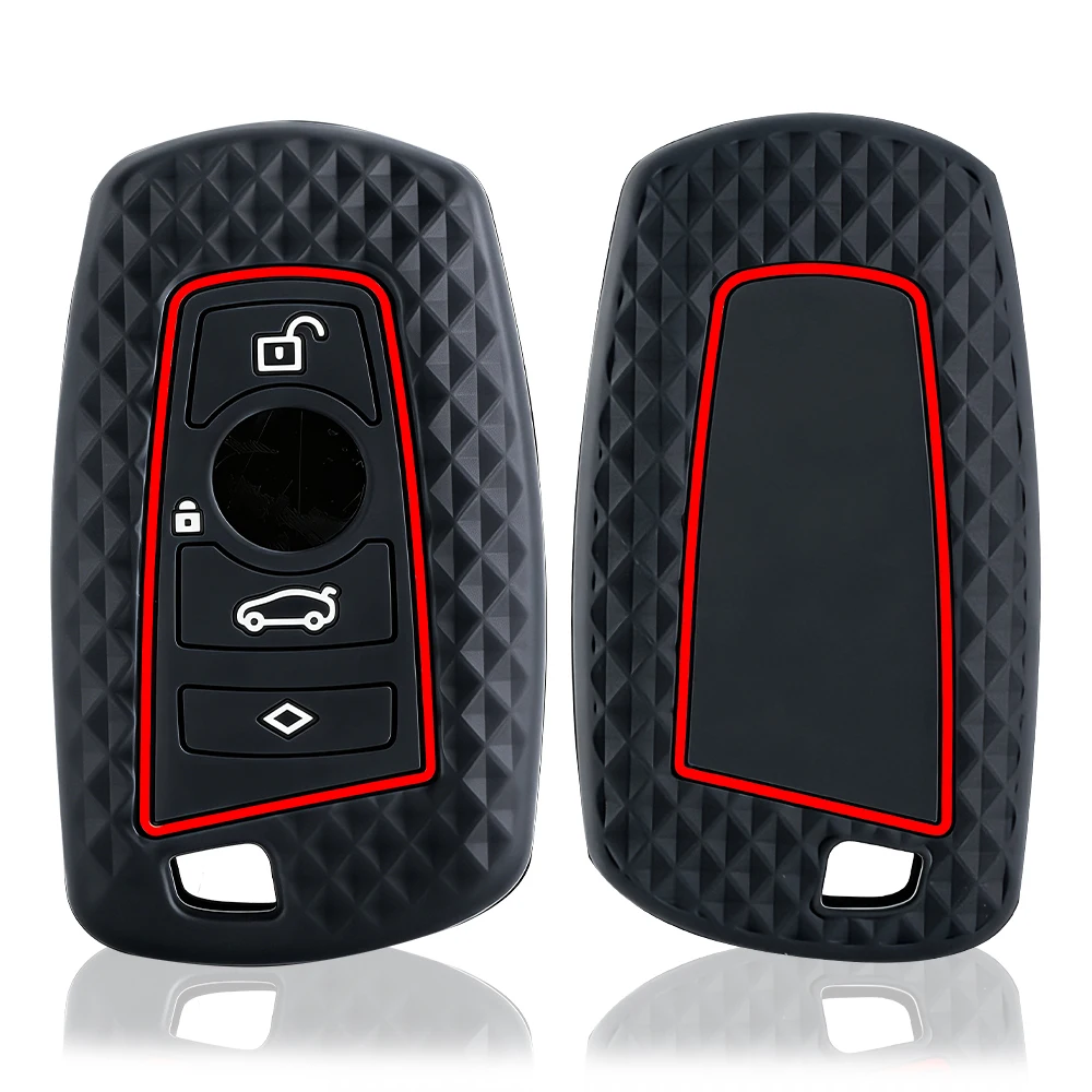 Silicone Car Key Case Cover Shell Fob for BMW F30 F31 F32 F34 F20 F21 F07 F10 1 3 5 7 Series X1 X3 G01 X4 G02 X5 F15 F16 M3 M4