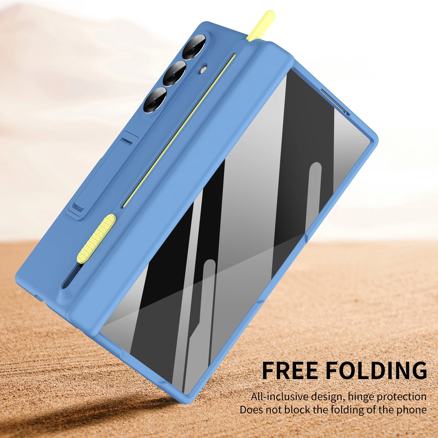 For Samsung Galaxy Z Fold 8 Ultra 8 7 6 5 4 3 With Touch Pen & Telescopic Slot Case Full Hinge Screen Protect Film Bracket Cove