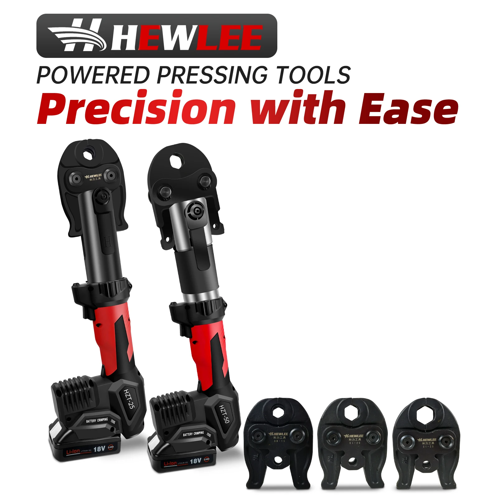 ZC1-50 電動ステンレス鋼管クランプ、電動コードレスバッテリー、油圧圧着工具、ポータブルパイプ圧着工具