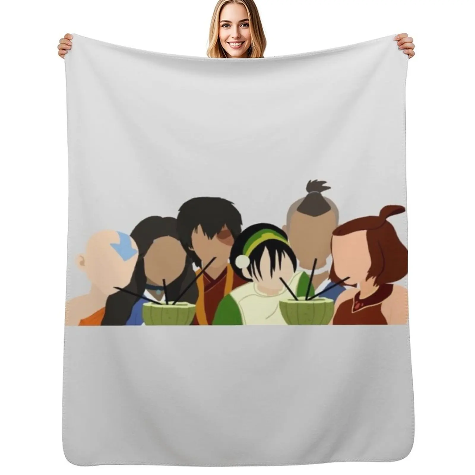 Team Avatar Friends Throw Blanket Fuzzy Plush Throw Blanket for Sofa Chair