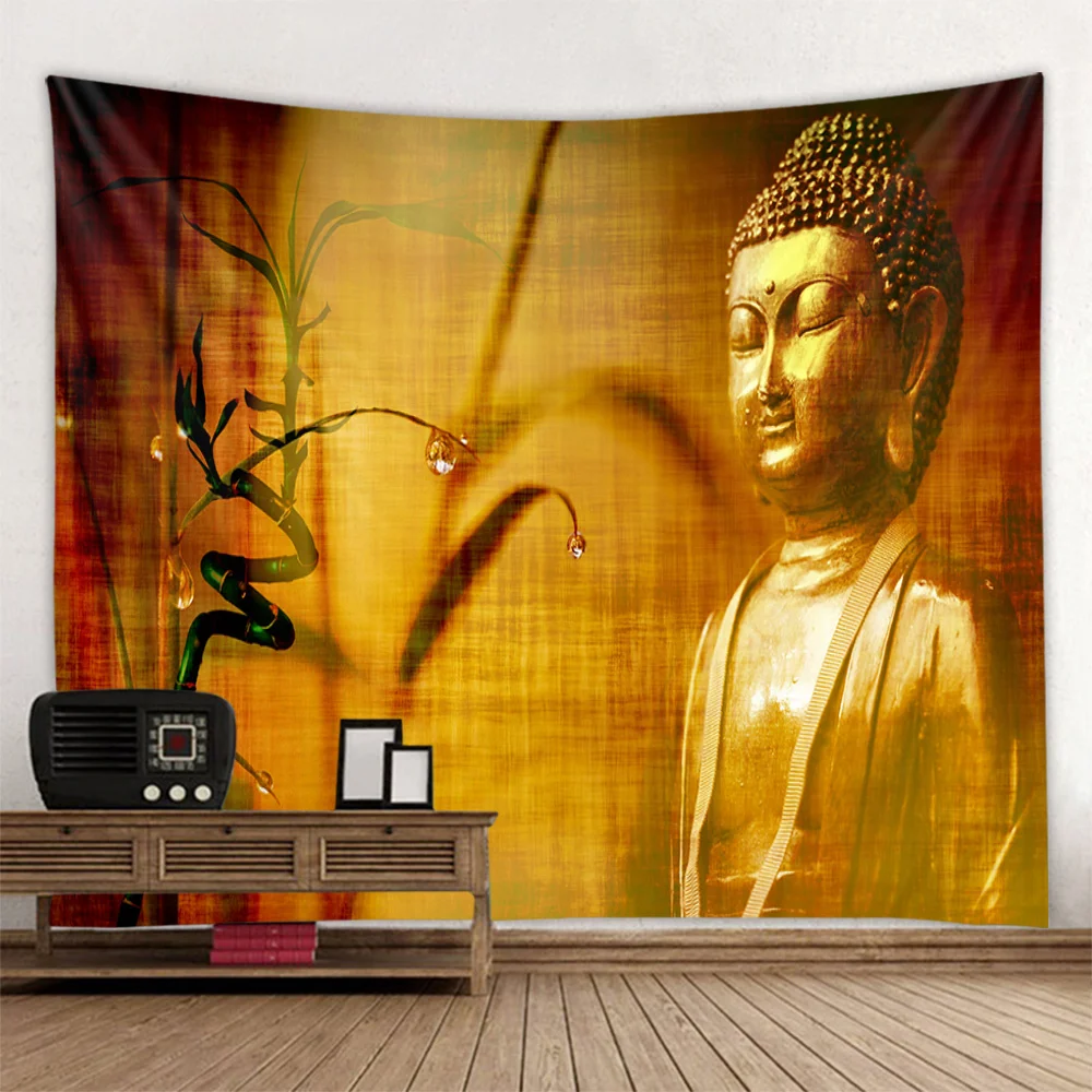 

3D tapestry, Buddha wall blanket, hippie, psychedelic, meditative, bohemian decoration, fabric background wall decoration