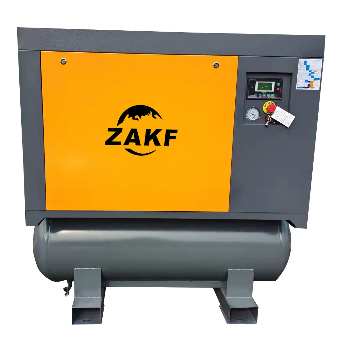 

7.5kw 10 Portable Mini Compressor Machine Screw air Compressor with Dryer and tank