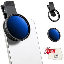 K&F Concept Phone Lens Filters Clip 52mm ND CPL Black Mist 1/4 1/8 Kit for iPhone Mobile Xiaomi Cpl Polarized Tattoo Filter