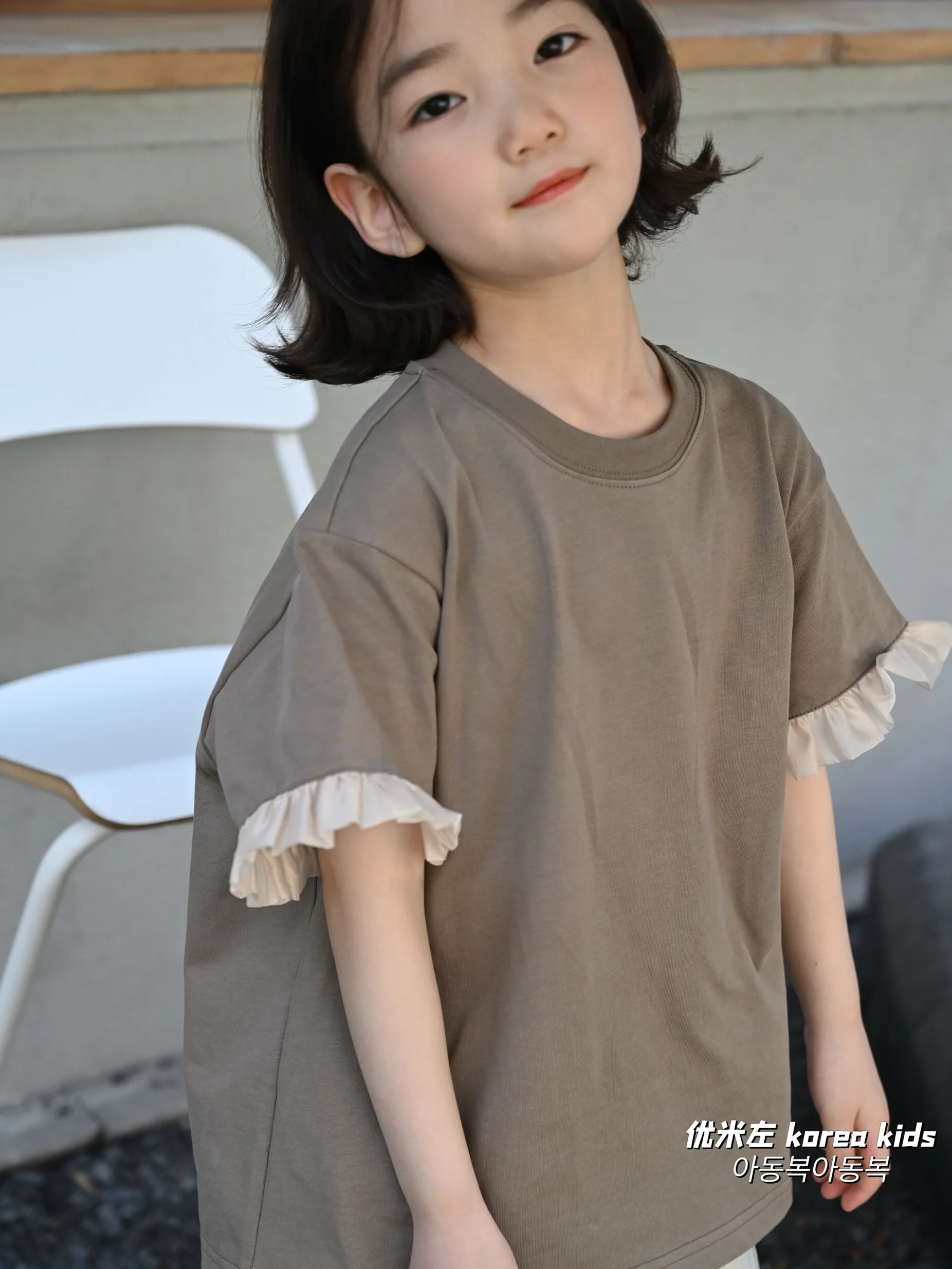 

Baby Girl Top Sweet Girl Exquisite Short-sleeved T Shirt 2024 New Girls Summer Top Pure Cotton Big Boy Lady Children Clothes