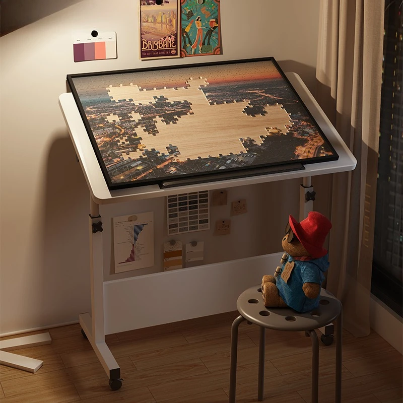 현대 크리 에이 티브 드로잉 테이블 접이식 퍼즐 디자이너 사무실 컴퓨터 휴대용 연구 가구 서 책상 변환기 FYDT