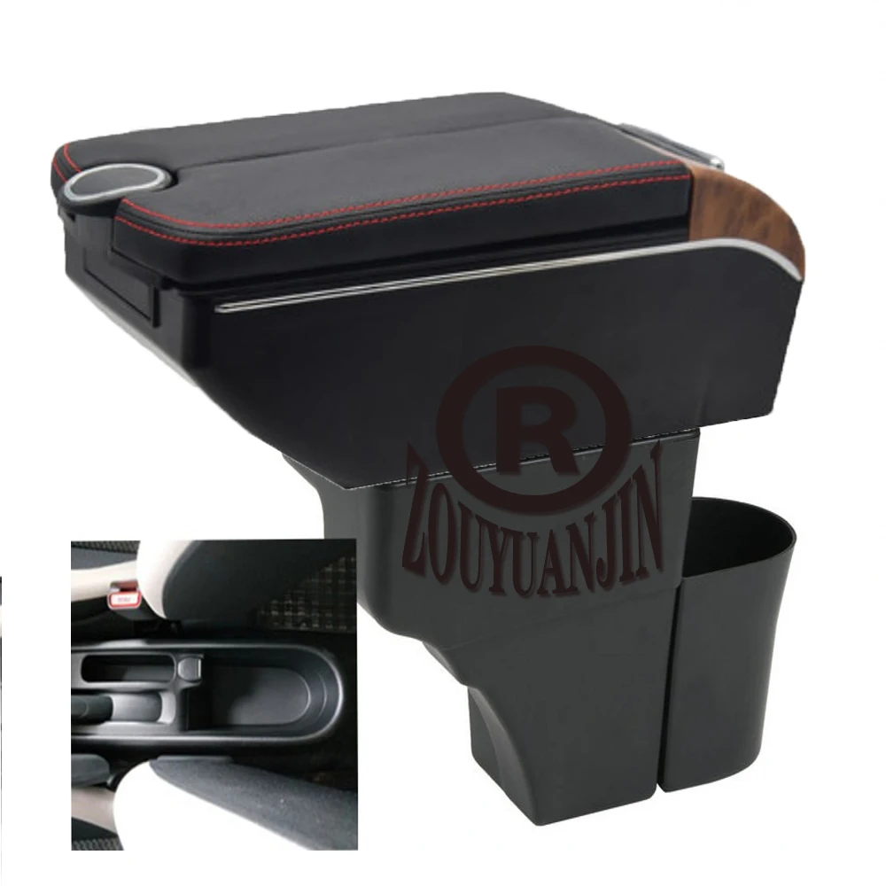 

For Nissan Note Center Console Armrest Box Storage Elbow Rest Arm with Phone Charging USB Interface Cup Holder