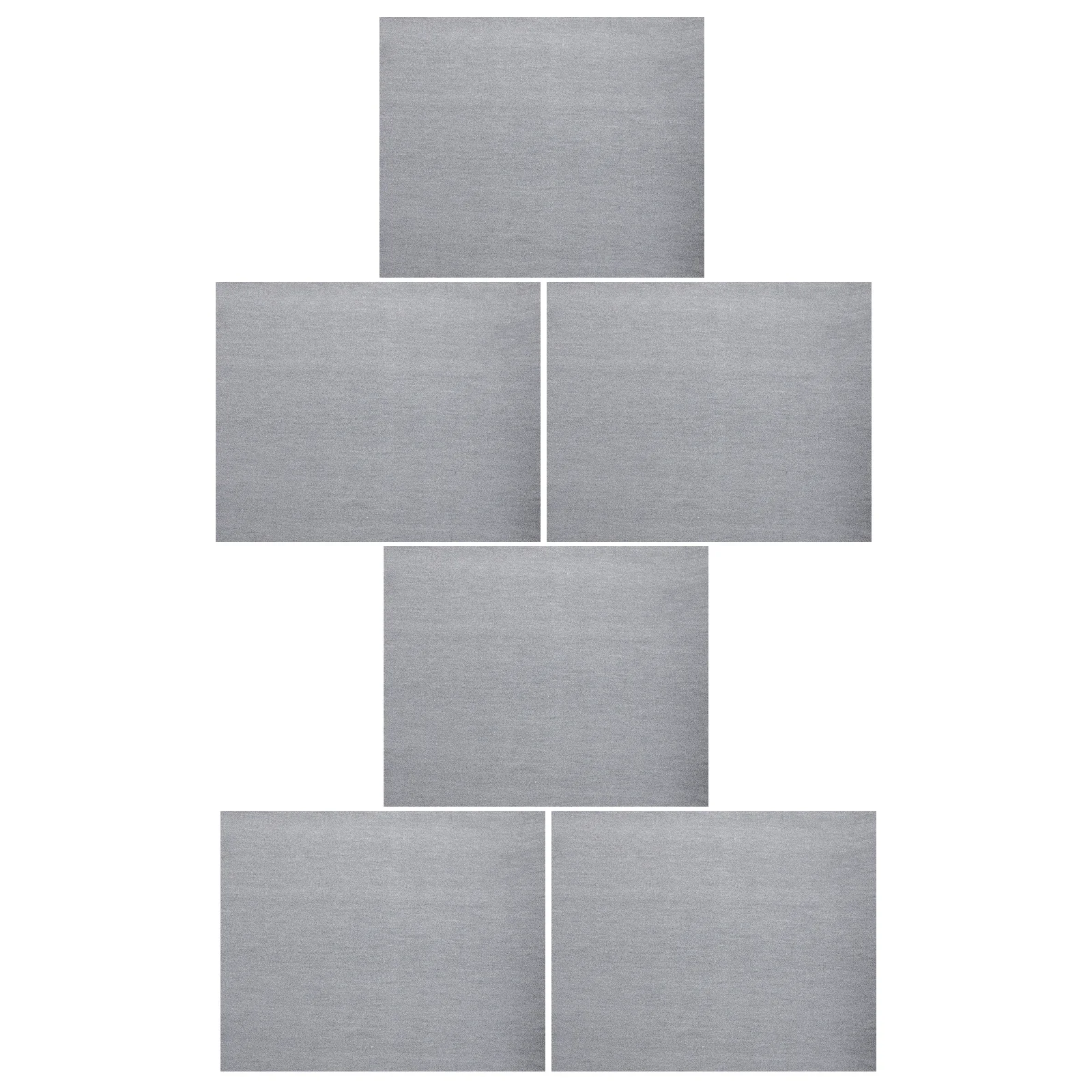 

6pcs Water Writing Cloth Chinese Calligraphy Practice Mat Reusable Folding Design For Home School Rapid Dry Surface Portable