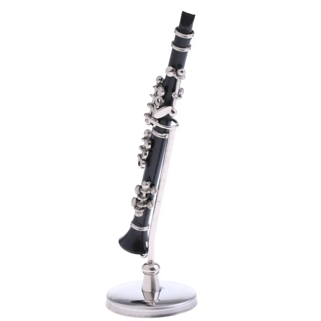 

1 6 Scale Clarinet Model Miniature Instrument for Dolls House Miniatures Accessories and Action Figures