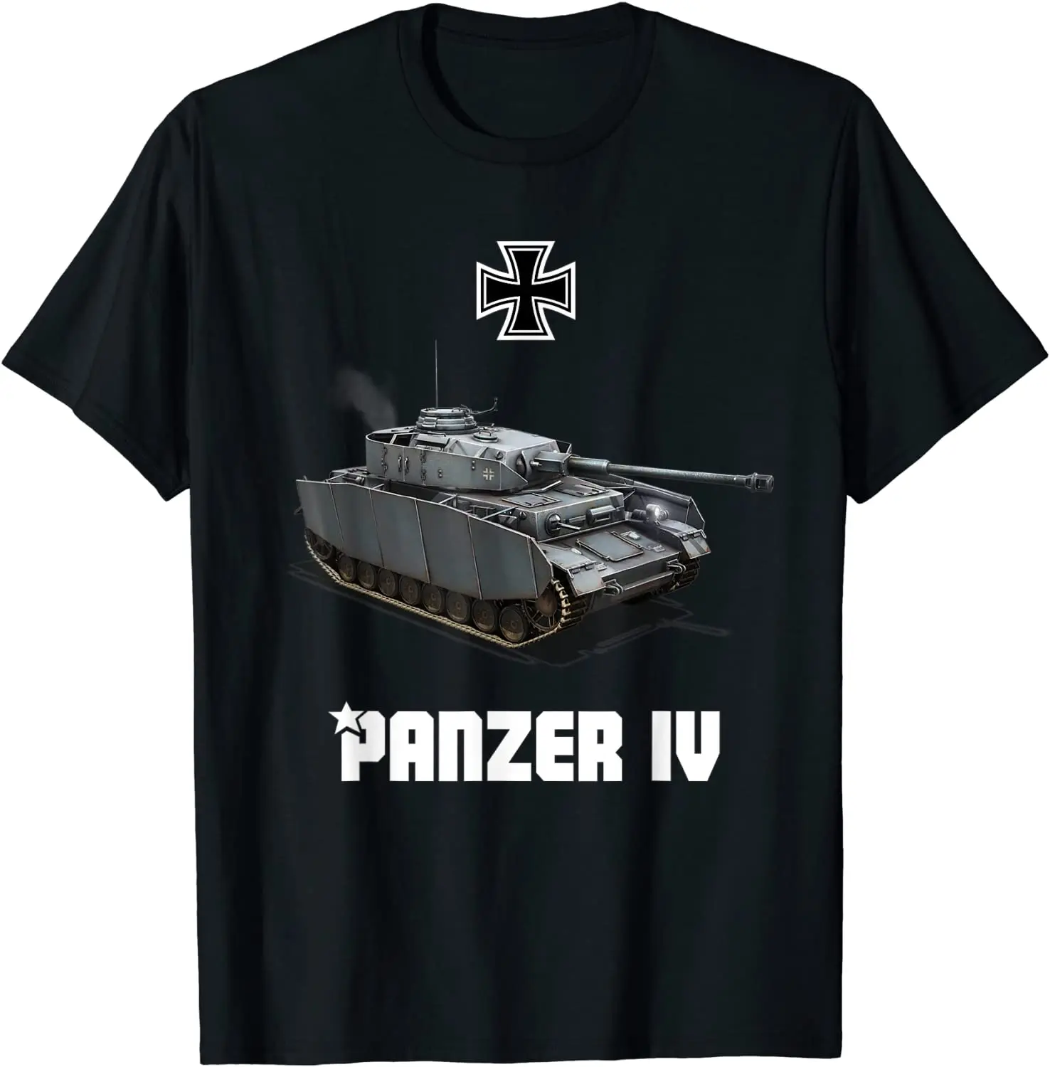 Panzer IV Ausf.G and H WWII German Medium Tank T-Shirt. Premium Cotton Short Sleeve O-Neck Mens T Shirt New S-3XL