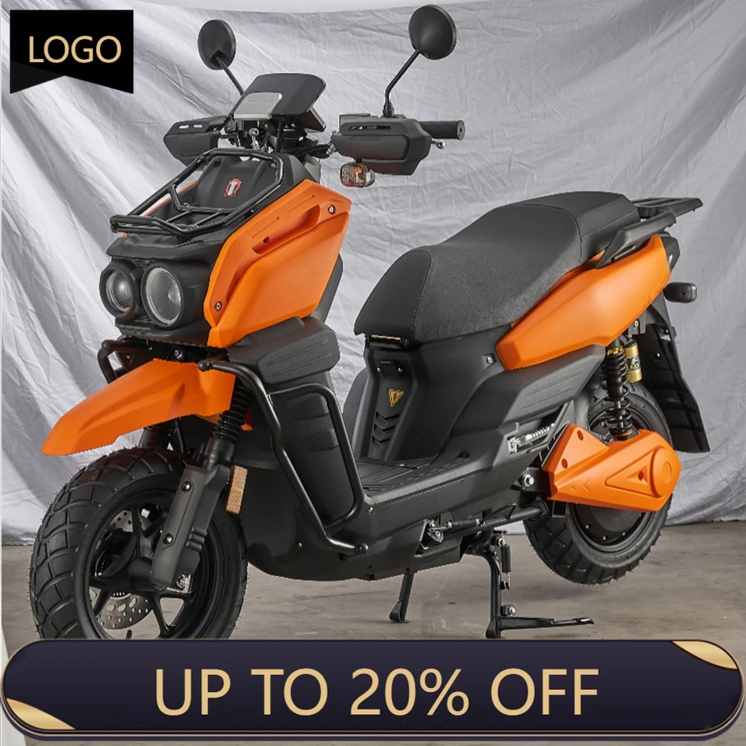 WWE New Tank 60V/72V Electric Scooter Lead Acid/Lithium Battery 3-Speed Steel Frame Rear Wheel Hub Motor Electronic Rear Frame 5