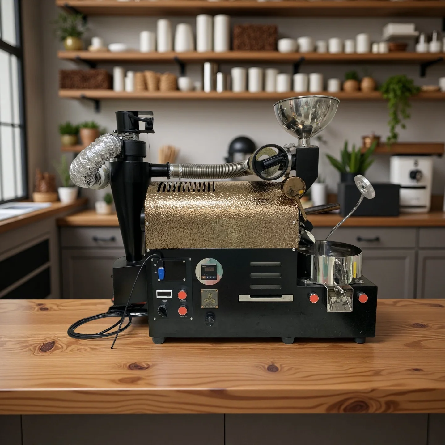 مصنع توريد المنزلية 200 جرام 300 جرام 500 جرام طبل محمصة قهوة الكهربائية المنزل آلة تحميص القهوة