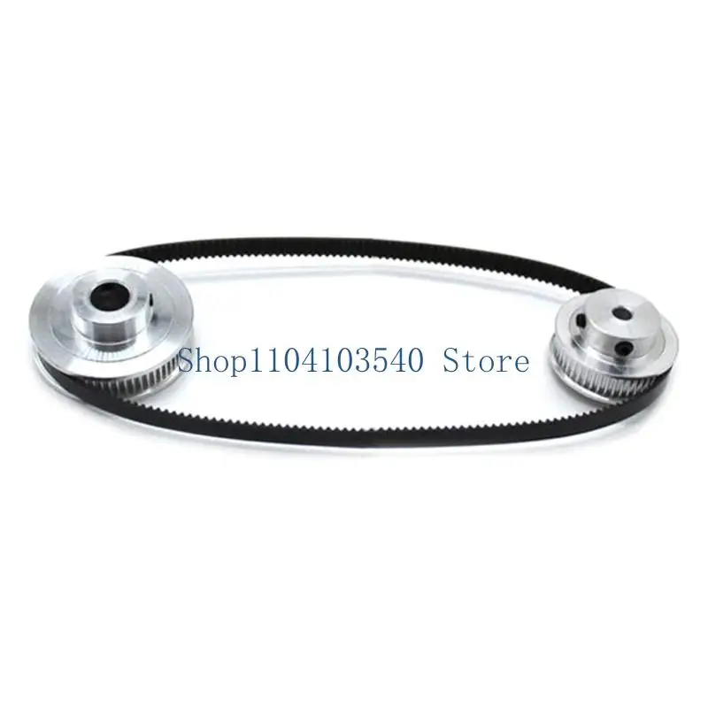 02DC Reliable Timing Pulleys 20&36 Teeth with 6mm Belts for Drilling Machines and Hobbing Machines
