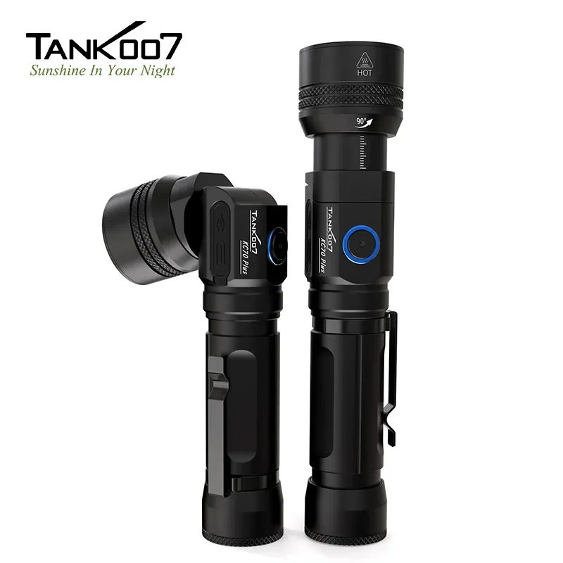 

Фонарь рабочий Tank007 KC70Plus, поворотный на 105 градусов, с зумом, водонепроницаемый, с зарядкой от USB, на аккумуляторе 21700, с магнитным основанием