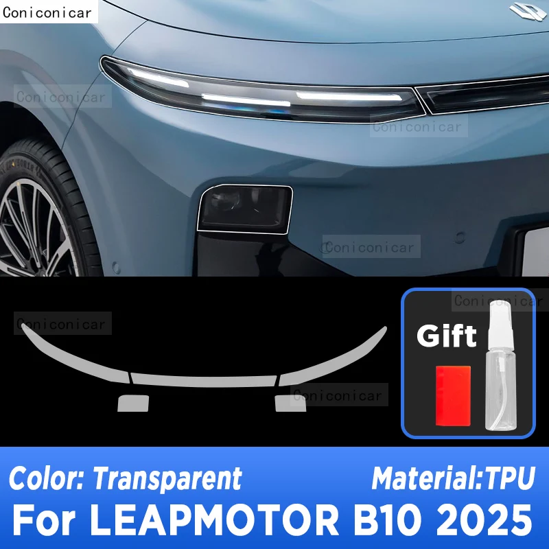 Voor LEAPMOTOR B102025, Auto Exterieur Koplamp Anti-kras Voorlamp Transparante TPU Beschermfolie Accessoires Sticker