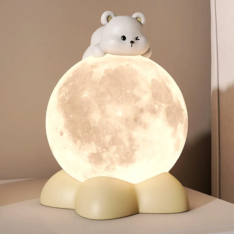 PYH puppy bedside night light sleep cute desk lamp decoration housewarming bedroom ornament birthday gift