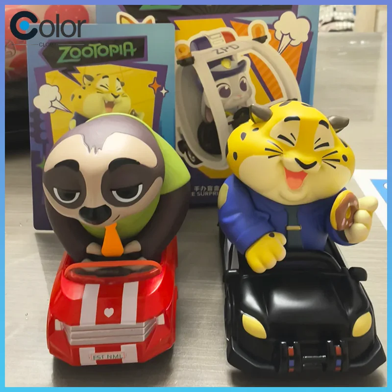 

Official Disney Zootopia Dudu Fun Travel Series Blind Box Fox Nick Anime Peripheral Figurines Table Decorations Halloween Gifts
