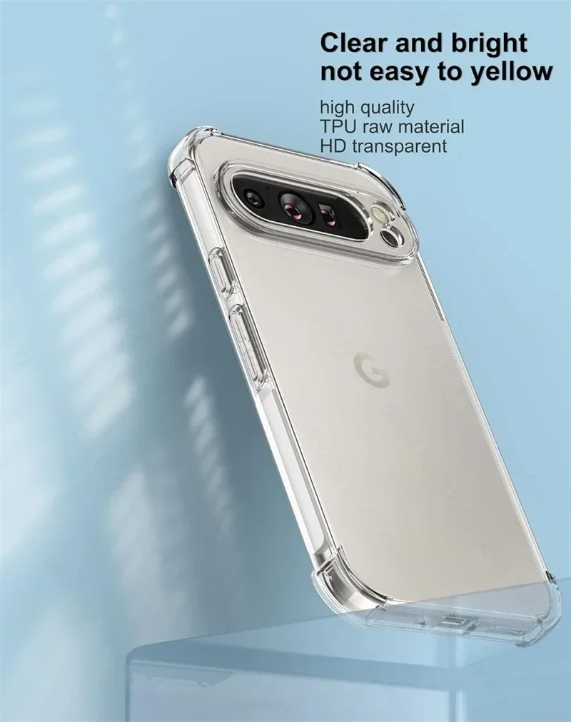 Clear Case for Google Pixel 9 Pro XL 5G Slim Soft TPU Protective Shell Cover on Googe Pixel9 Pixel9Pro Pixle 9 9Pro 9ProXL 2024