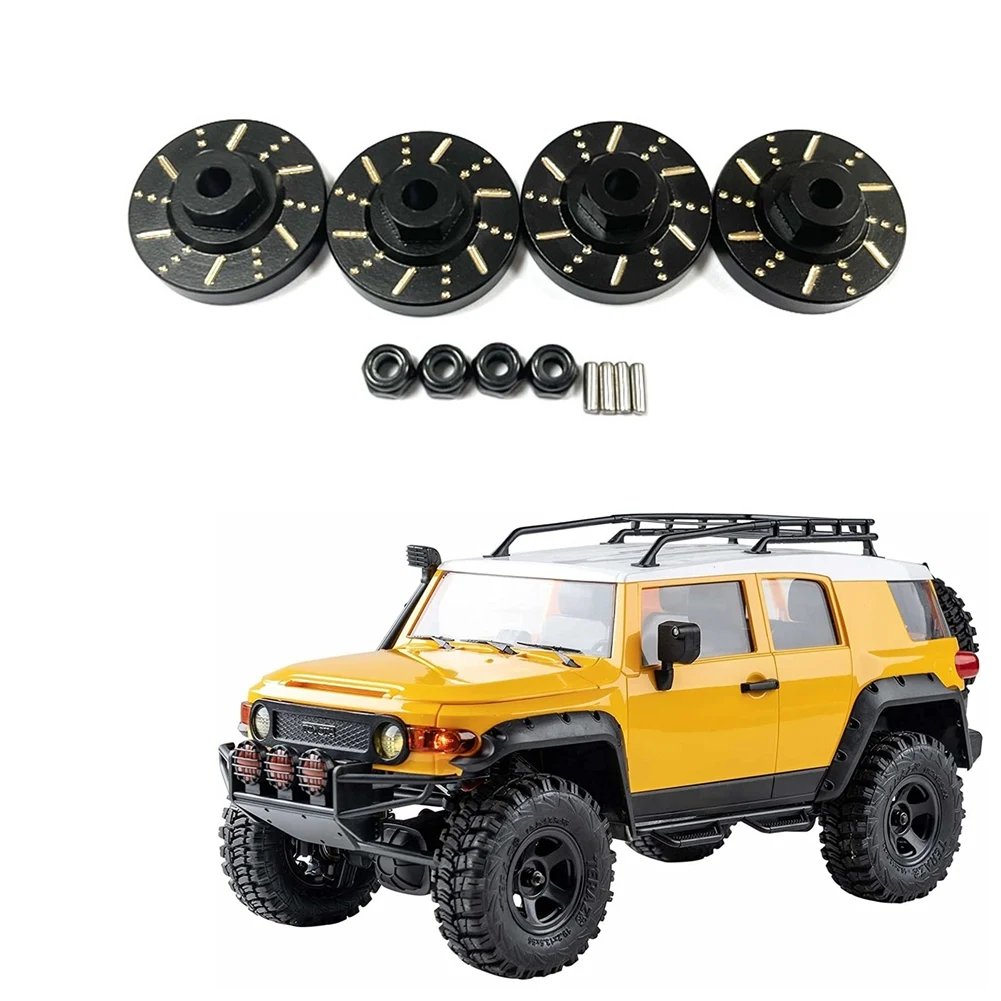 Für Maßstab fms Messing Rad Sechs kant Adapter Achse Gegengewicht Bremsscheibe RC Auto Upgrade Teile, schwarz