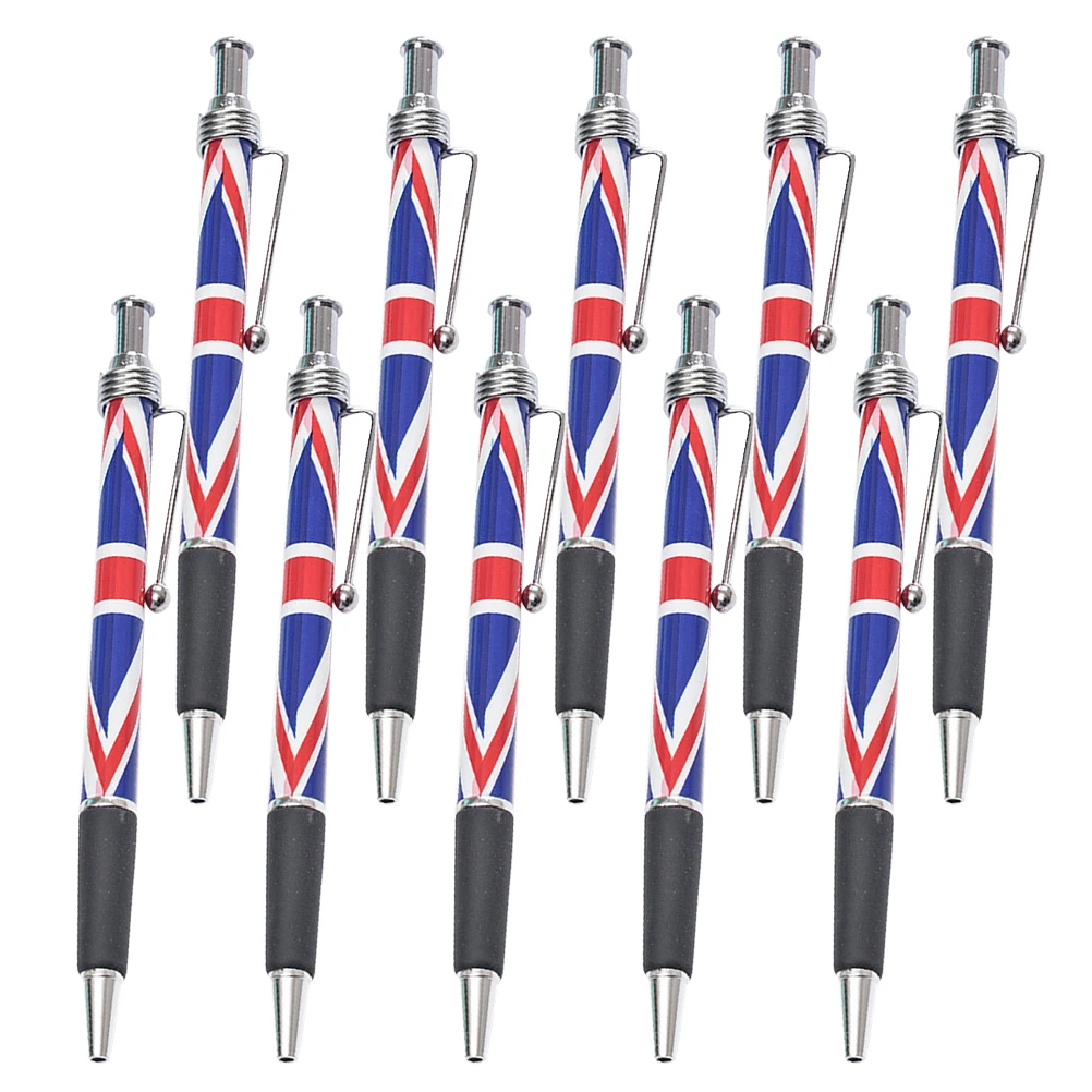 

10 Pcs Flag Ballpoint Pen Office Desk Accessories Pens Themed Uk British Home Supplies Writing Instrument