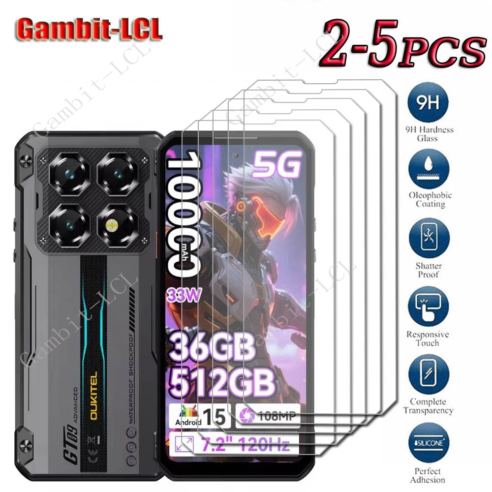 2-5PCS 9H HD Tempered Glass For Oukitel WP60 ON OukitelWP60 WP 60 7.2" Screen Protector Cover Film
