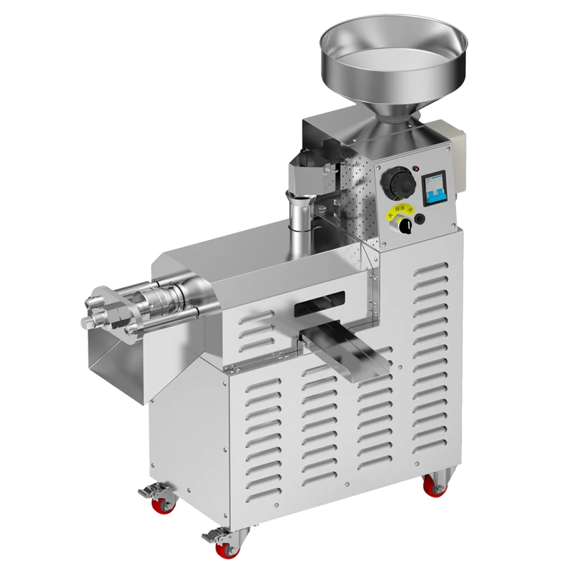 New Stainless Steel Oil Press Automatic Household Machine Commercial Home Oil Extractor Expeller Presser 110V or 220V Available