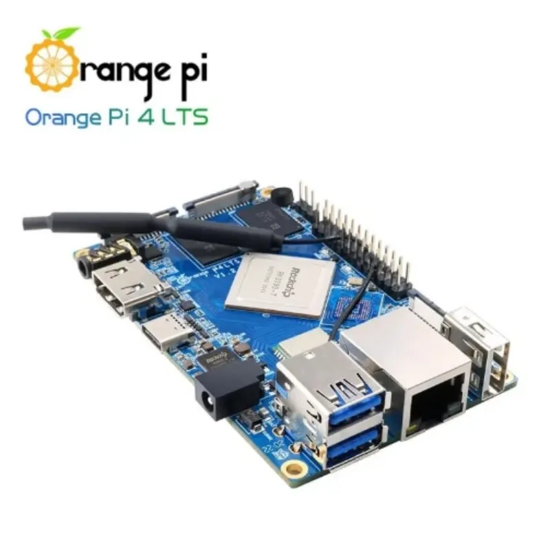 2025 Orange Pi 4 LTS 3GB/4GB RAM Rockchip RK3399-T، يدعم Wifi+BT5.0، Gigabit Ethernet، تشغيل Android، Ubuntu، Debian OS