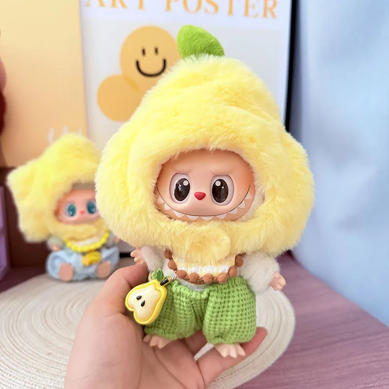 

Детская одежда для V1/v2/v3, комплект одежды для куклы Labubu, одежда, подвески, милые аксессуары, костюм с фруктами, вечерние трансформации