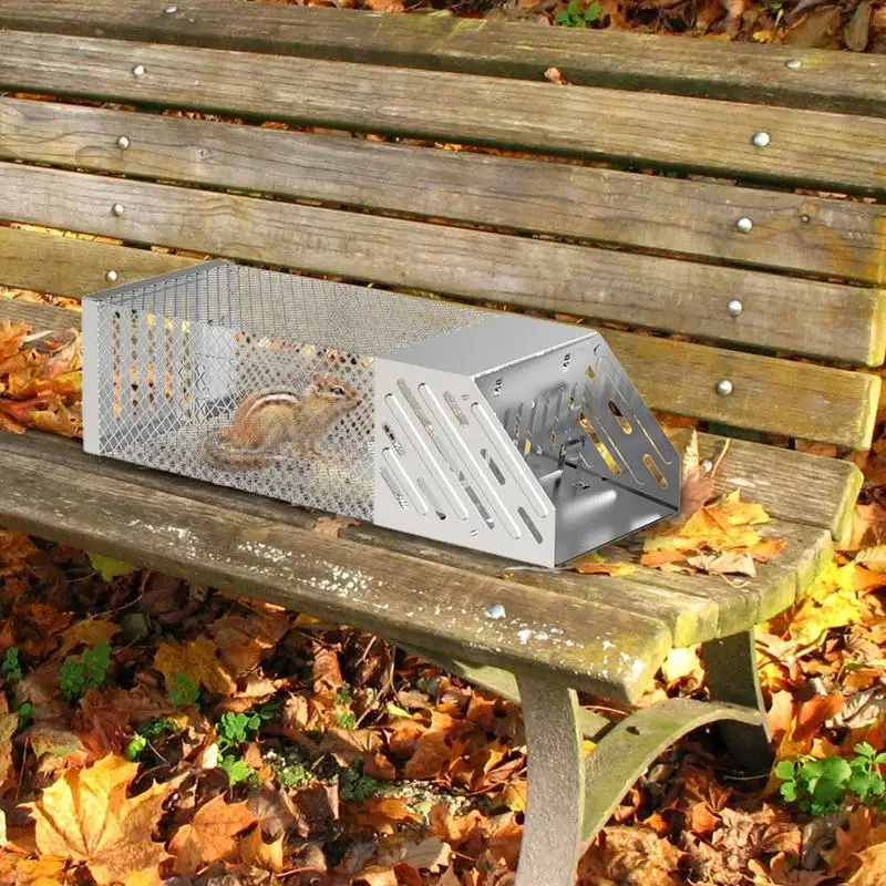 

Live Traps For Mice Stainless Steel Squirrel Cage Professional Non Lethal Chipmunk Traps Versatile Live Catch Mouse Traps For