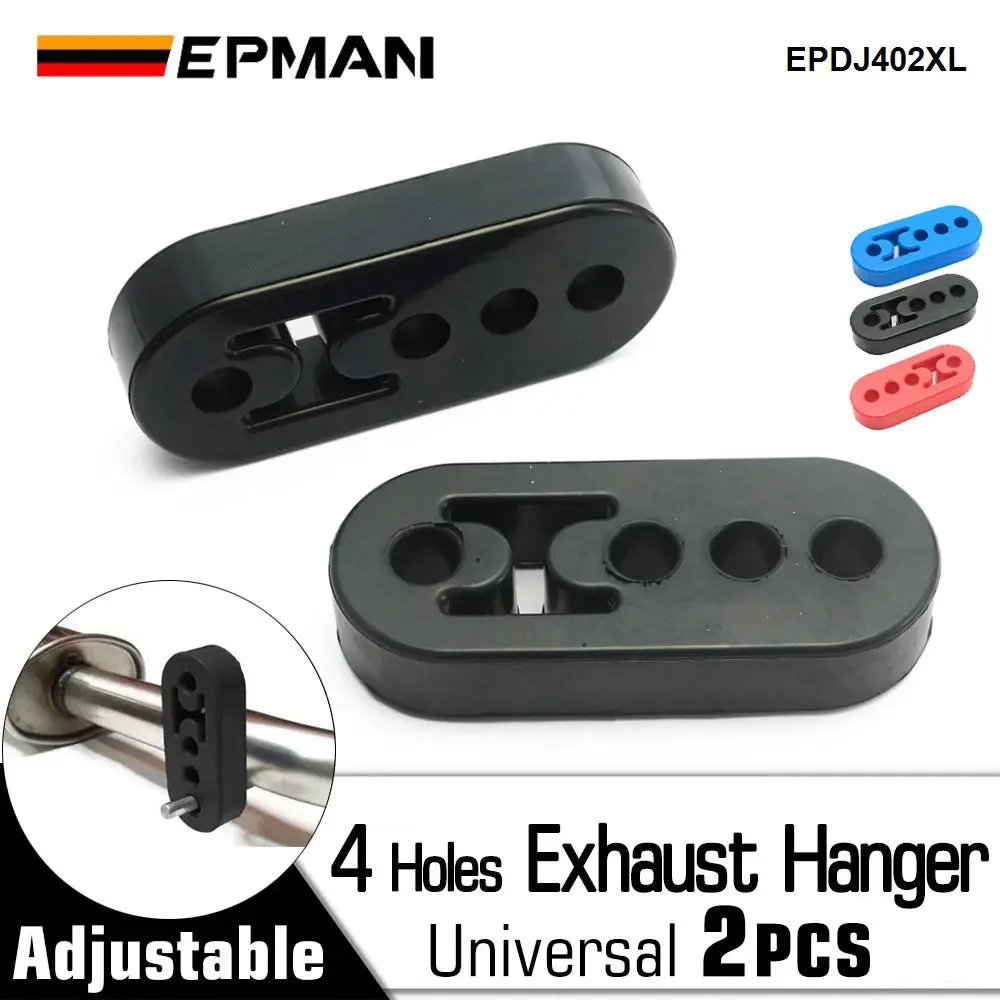 EPMAN 2PCS Universal Exhaust Hanger Rubber Insulator Bushing Mount 4 Holes EPDJ402XL