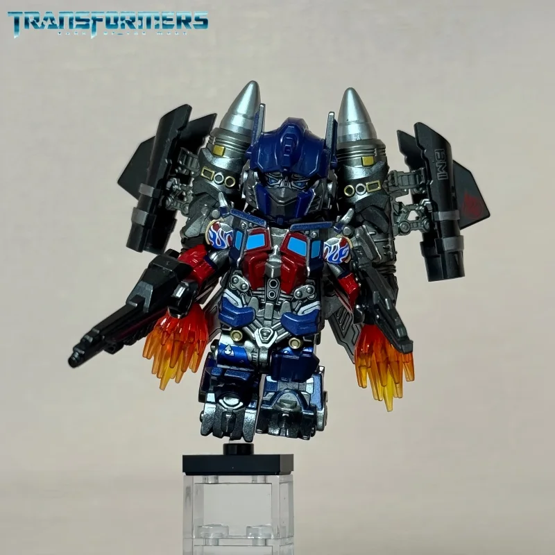 Optimus Prime Jetpack Transformers Blöcke Kleine Partikel MOC Megatron Kinder Montage Spielzeug Bumblebee Modell Desktop Geschenke