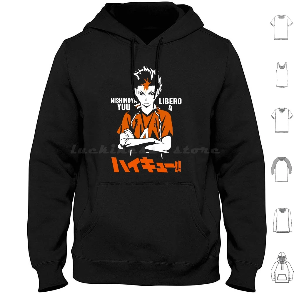 Nishinoya Yuu-| Perfect Gift Hoodies Long Sleeve Nishinoya Yuu Noya Libero Volley Ball Anime Ttees