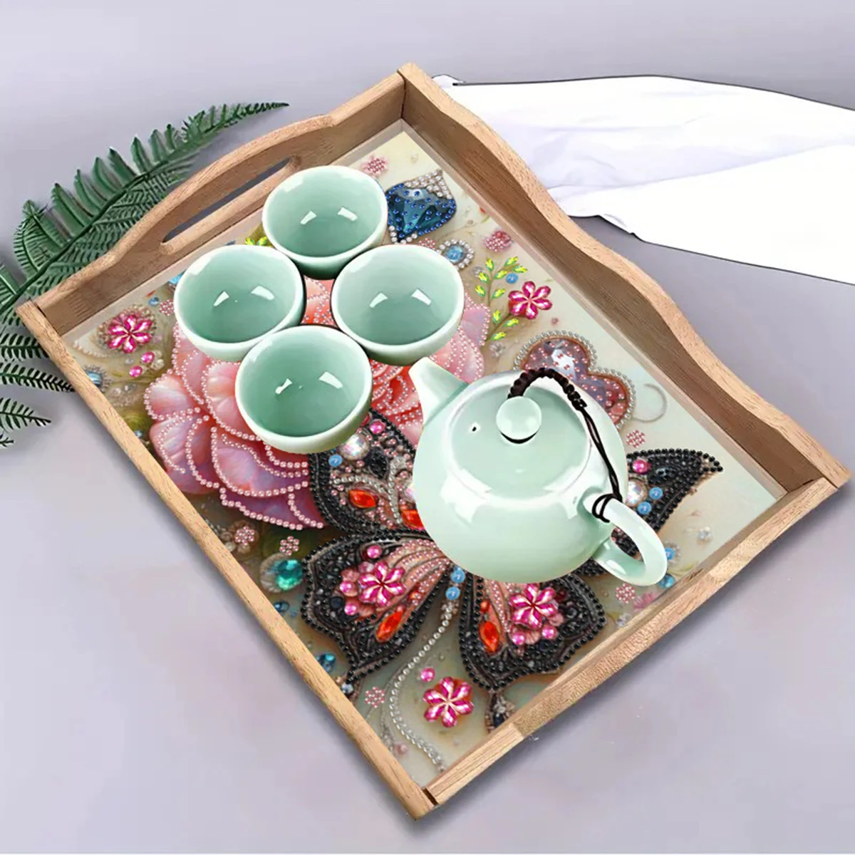 Diamond Painting Wooden Tray Kit 4