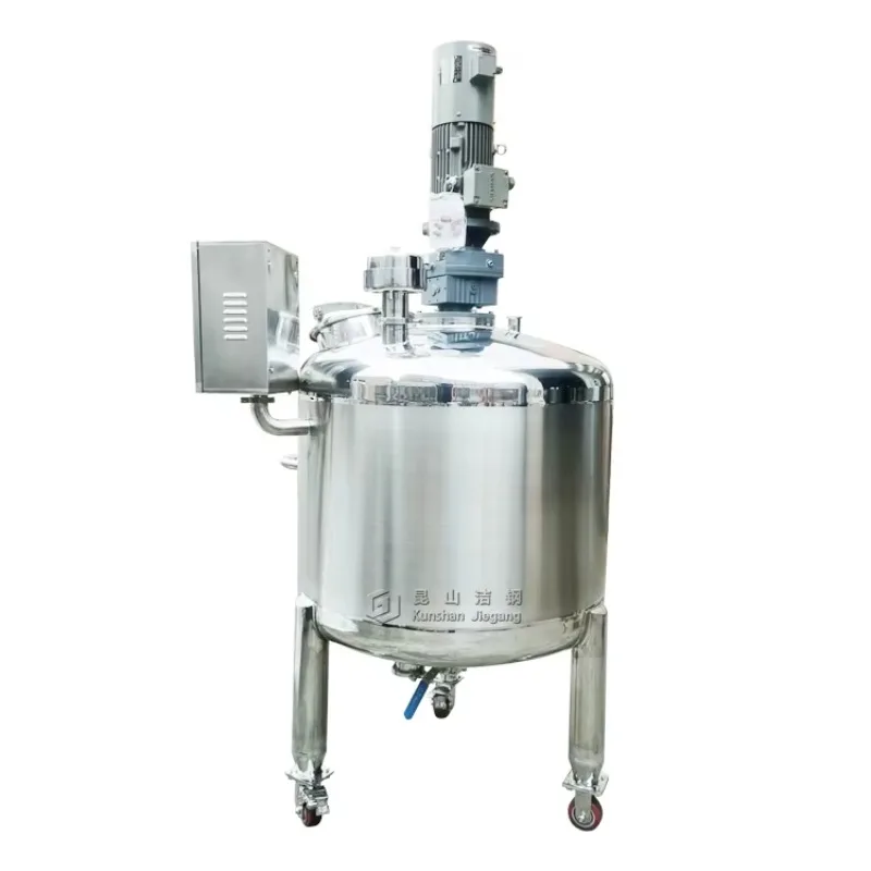 Mixing Tank With Agitator Industrial Liquid Mixing Equipment Stirred Reactor for Soap Detergent Cosmetic Production