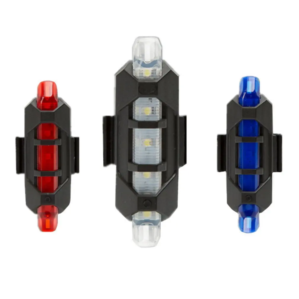 Bicycle Rear Light Bike Cycling Waterproof 5 LED Tail Rear Safety Warning Flash Light Lamp With Mount Bicycle Accessories