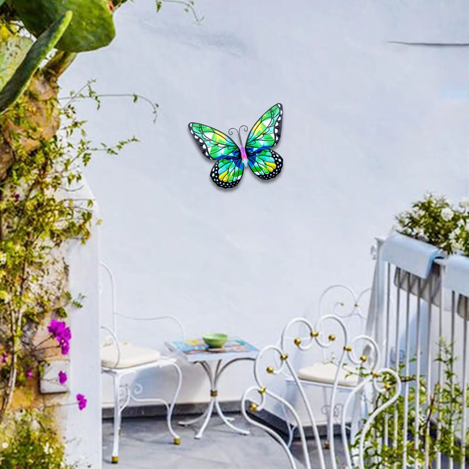 metal butterflies Wall Decor wing Artistic for Balcony Porch Fence