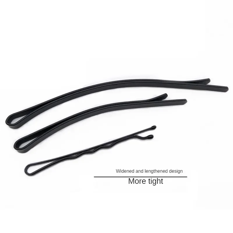 5/10pc Black 6.5/8.5CM Clip Hair Clip Hairpin Korean Simple Black Wire Hair Pins Invisible Hairpin Wide Big Hair Clips for Bride