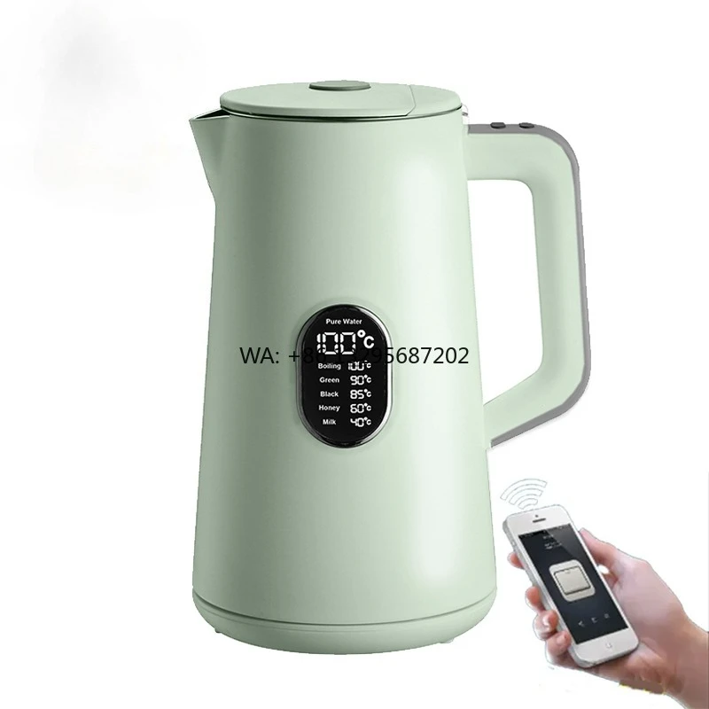 

Электрический чайник Wi-Fi Tuya, водонагреватель «Парта», отель, беспроводное управление, кухонный горшок с цифровым дисплеем, умный чайник