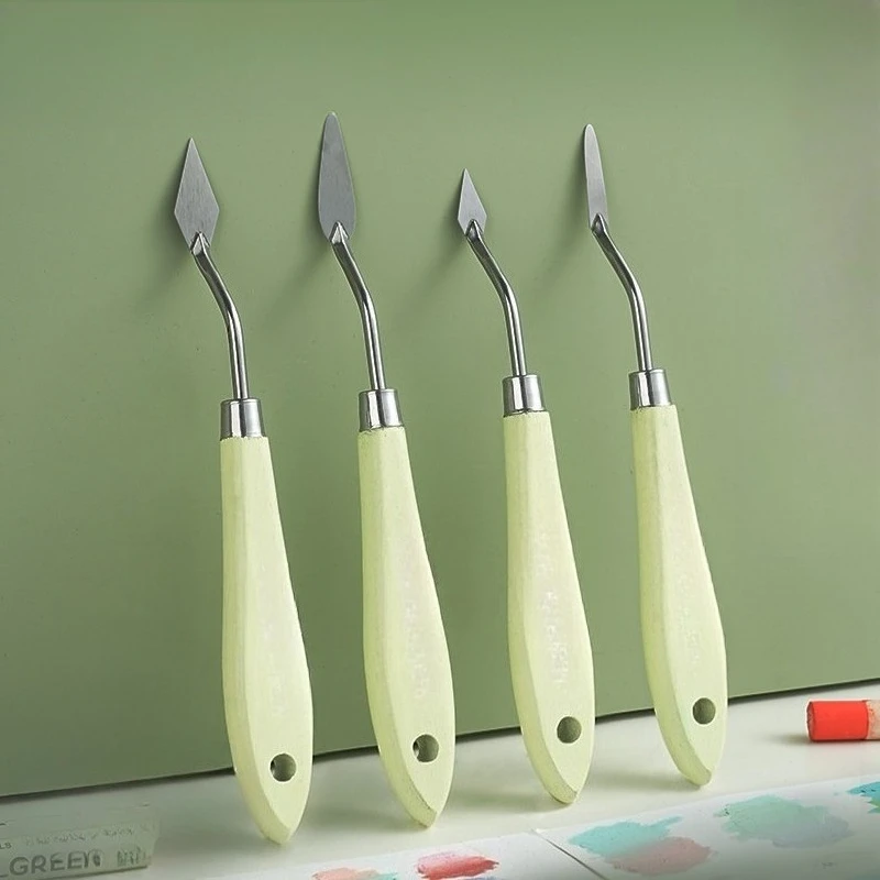 Stainless Steel Palette Knife Set for Oil Pastel Texture Painting Artist Spatula Oil Acrylic Mixing Scraping Art Drawing Tools