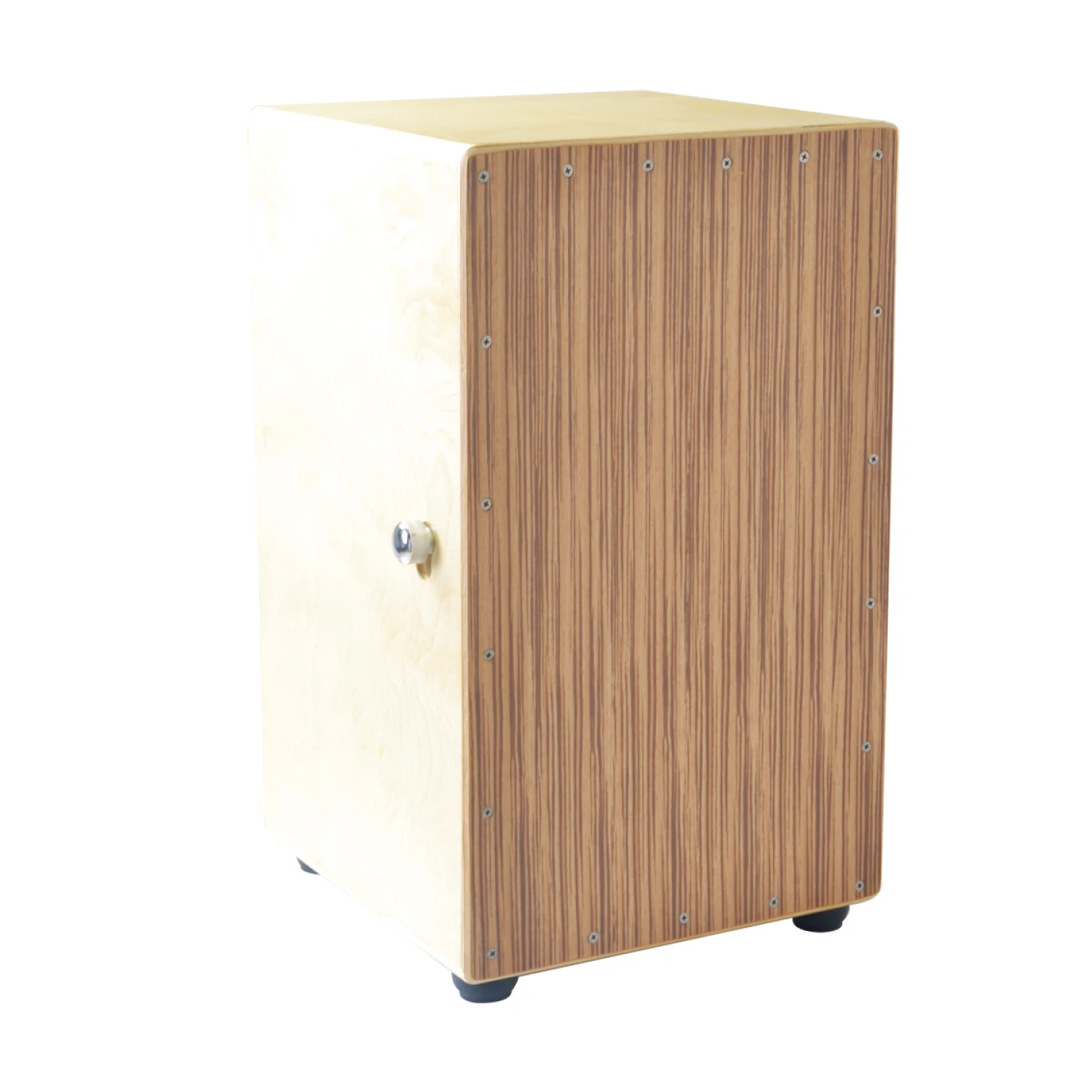 Ebony Wood Cajon Drum With Snare Wire Hand Percussion Instrument For Band Rehearsal Stage Performance Home Music Practice