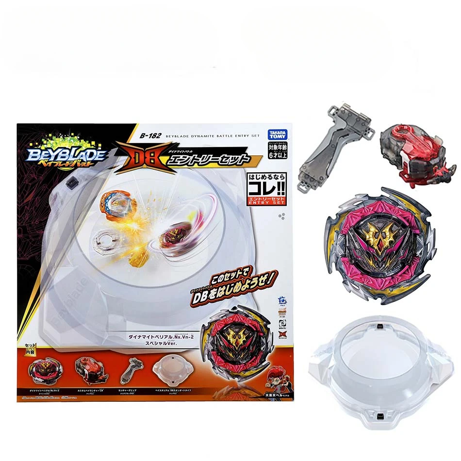 Takara tomia Beyblade Burst DB B-182 dynamitowe wejście bojowe zestaw wyrzutni beyblade bączek