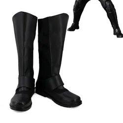 New Bat The Dark Knight Rises Bruce Wayne Shoes Cosplay Adult Boots Halloween Shoes Boys 35-50 size