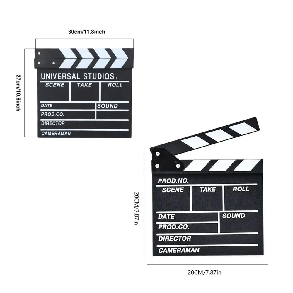 Houten Regisseur Scène Clapperboard Fotografie Ornamenten Regisseur Board Regisseur Clapping Board Creatief Gepersonaliseerd