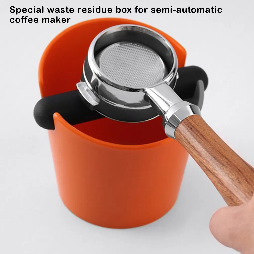 Coffee Powder Knock Box Nonslip Ground Container Dump Bin Home Tool