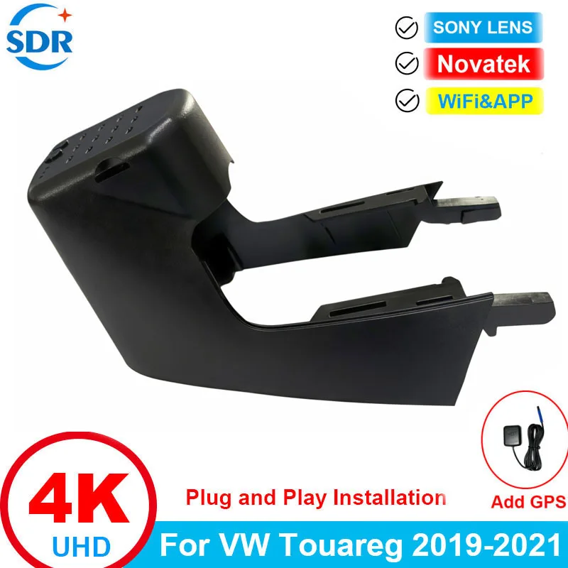 

4K Front and 1K Rear Camera For Volkswagen VW Touareg Cr7 2019 2020 2021,Plug and Play Video Recorder OEM Fits with APP Watch