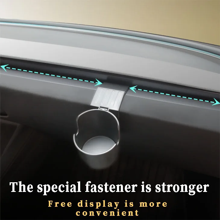 For Tesla Model 3 Highland 2024 Dashboard Water Cup Holder Instrument Panel Organizer Dashboard Storage Box Interior Accessories